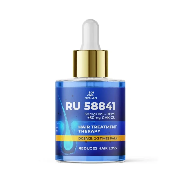 RU58841 30 ml Biolab — serum przeciw łysieniu androgenowemu, z GHK-Cu i melatoniną