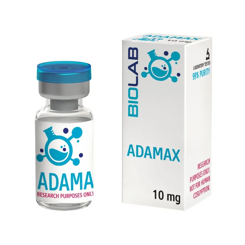 Adamax 10 mg to nootropowy peptyd zwiększający poziom BDNF, poprawiający pamięć, koncentrację i regenerację układu nerwowego. Jeden z najskuteczniejszych peptydów na funkcje poznawcze, dostępny w peptid.pl. Adamax 10 mg peptyd na pamięć i koncentrację wspierający neuroregenerację
