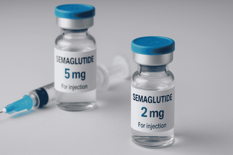 Semaglutyd 2 mg i 5 mg – fiolki peptydów badawczych na odchudzanie i cukrzycę