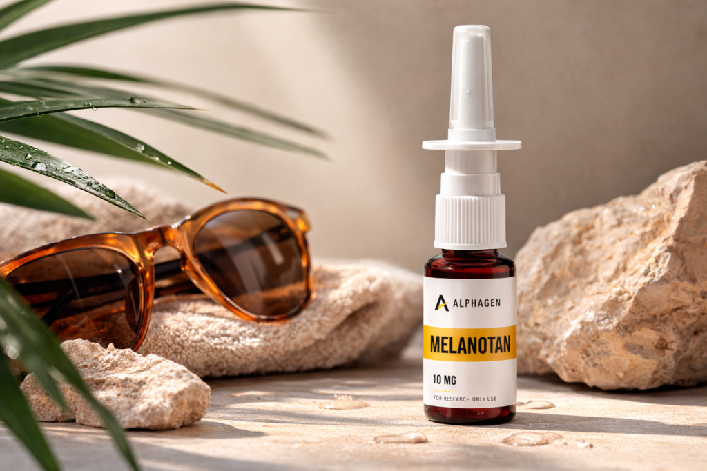 Melanotan II Spray 10 mg Alphagen – peptyd na opaleniznę bez słońca w formie sprayu