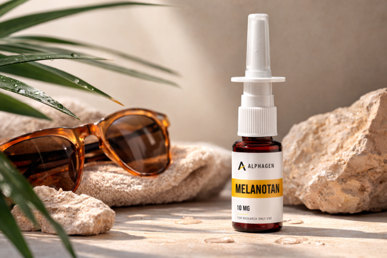 Melanotan II Spray 10 mg Alphagen – peptyd na opaleniznę bez słońca w formie sprayu