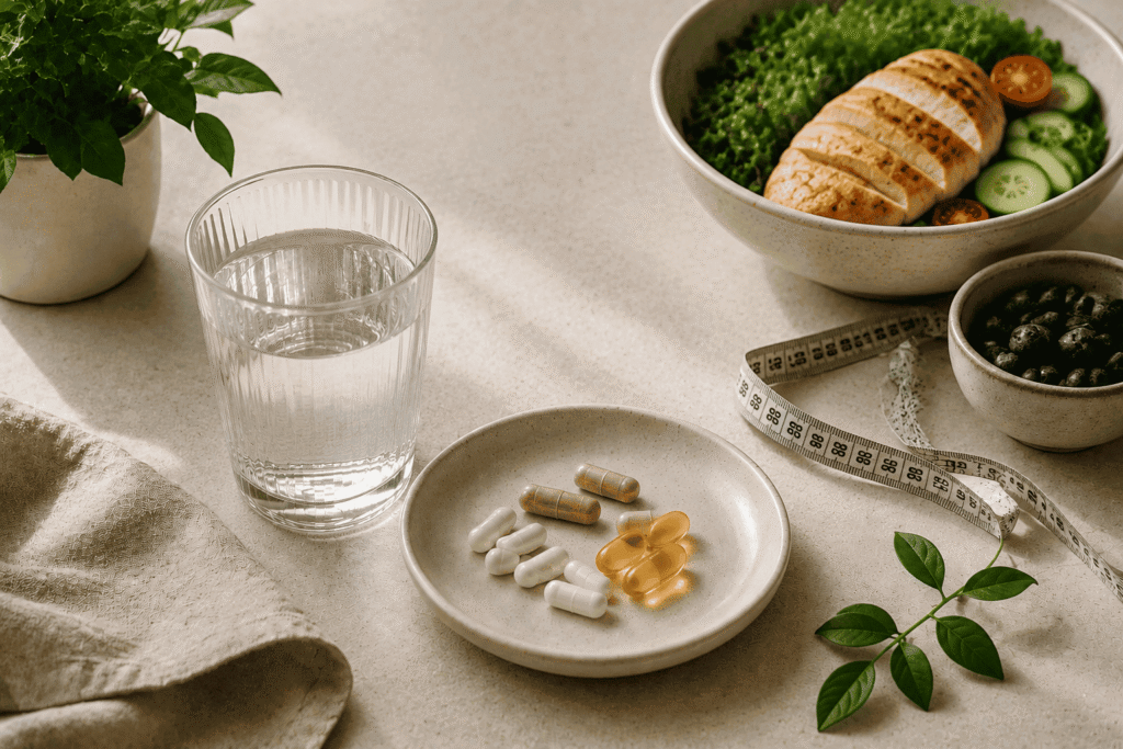 Suplementy na redukcję i odchudzanie jako element planu obejmującego dietę, aktywność i kontrolę masy ciała